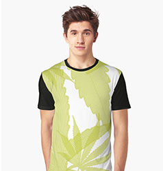 cannabis design t-shirt